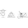 Комплект подвесной безободковый унитаз VITRA S10 SPINFLUSH, система инсталляции VITRA UNO, кнопка UNO глянцевый хром, сиденье микролифт 9842B003-7206